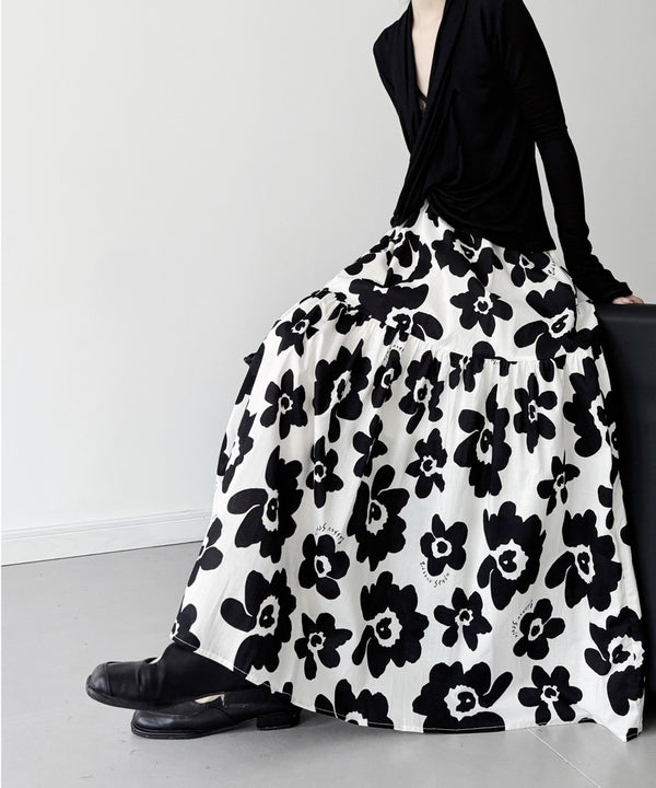 Floral Canvas Skirt